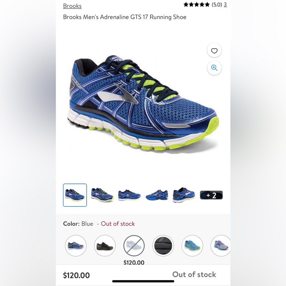 Brooks Men’s Adrenaline GTS 17 Running Shoe